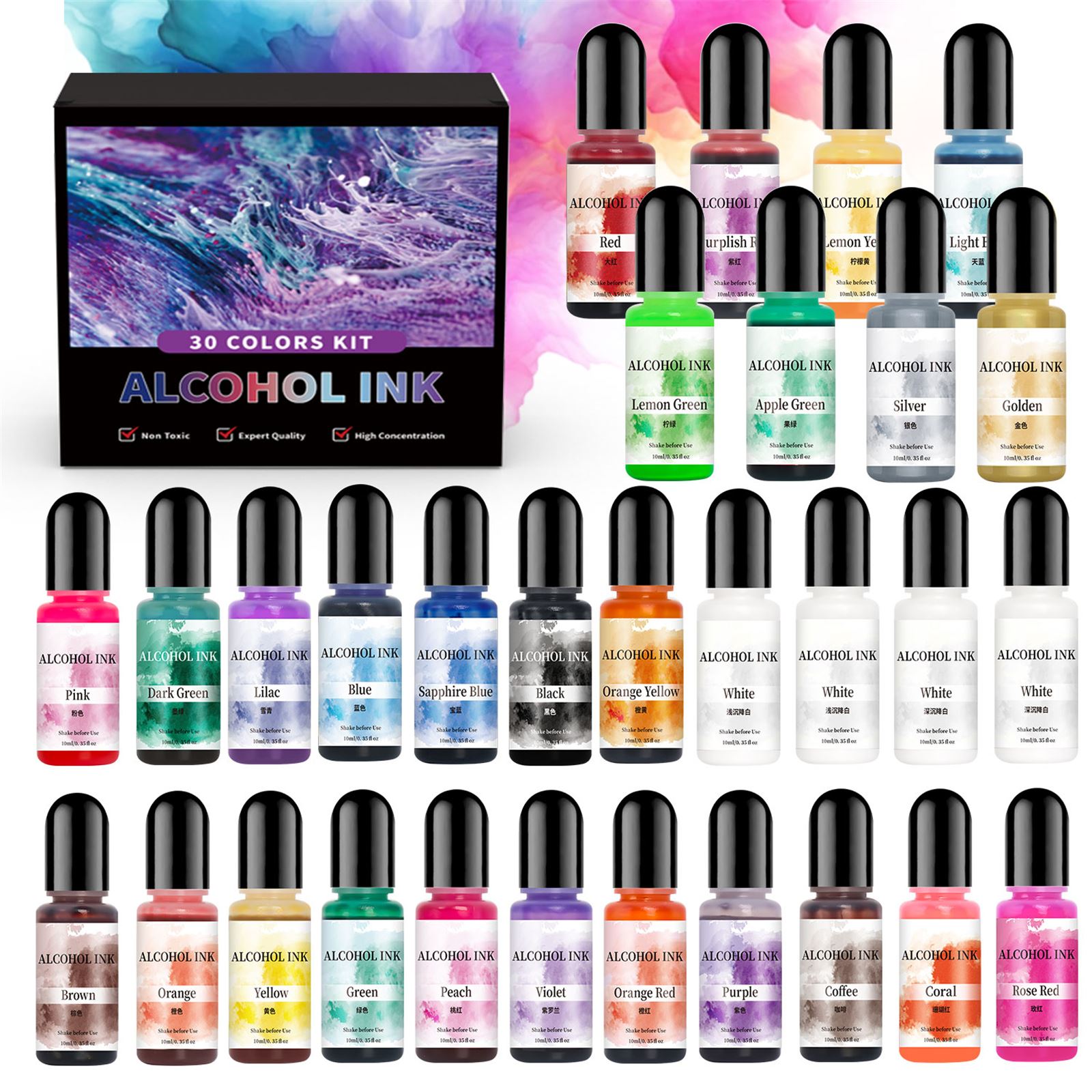 10Ml Essence Resin Alcohol Liq - огляд і ціна Resin Dye Alcohol