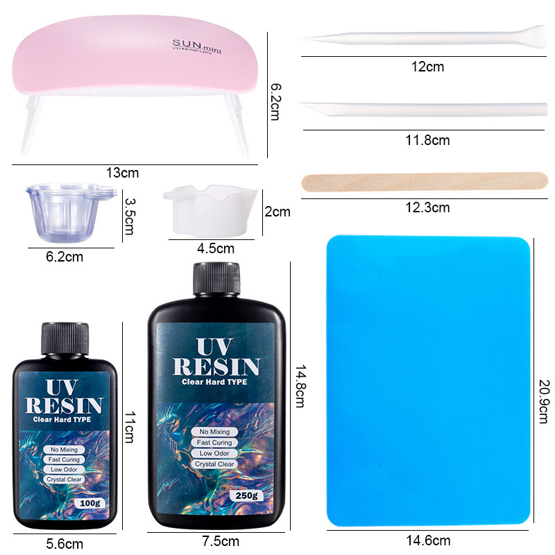 100g/250g Clear UV Resin Hard  - огляд і ціна Resin Jewelry Kit